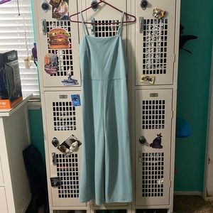 Blue jumpsuit